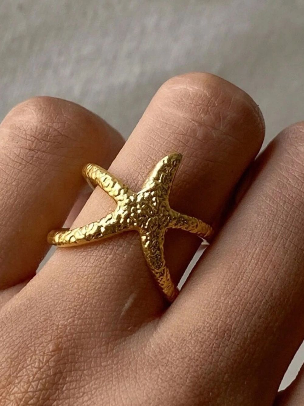 Starfish Gold Open Ring R752